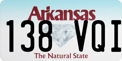AR license plate 138VQI