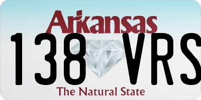 AR license plate 138VRS