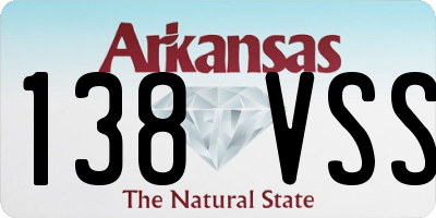 AR license plate 138VSS