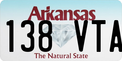 AR license plate 138VTA