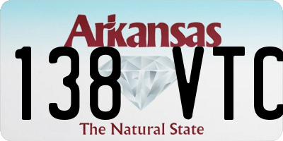 AR license plate 138VTC