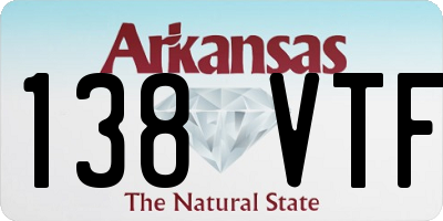AR license plate 138VTF