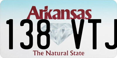 AR license plate 138VTJ
