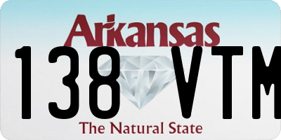 AR license plate 138VTM