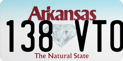 AR license plate 138VTO