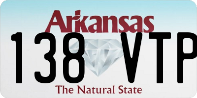 AR license plate 138VTP