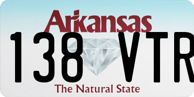 AR license plate 138VTR