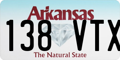 AR license plate 138VTX