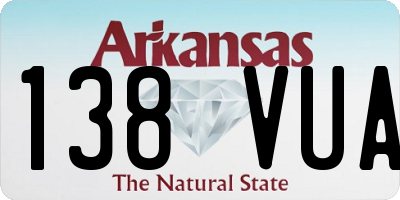 AR license plate 138VUA