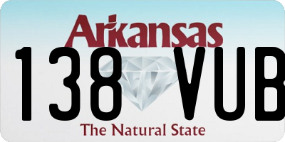 AR license plate 138VUB