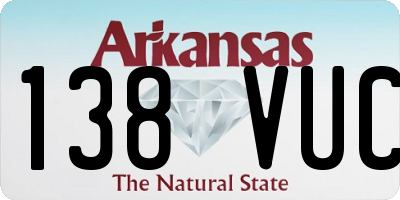AR license plate 138VUC