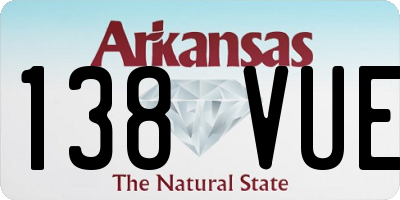 AR license plate 138VUE