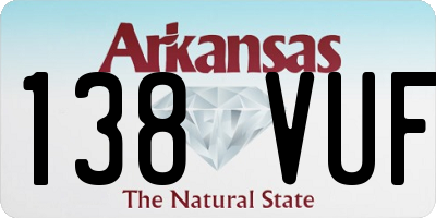 AR license plate 138VUF