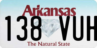 AR license plate 138VUH