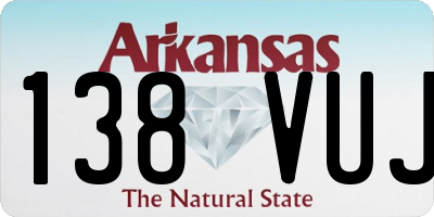 AR license plate 138VUJ