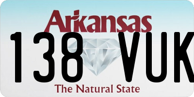 AR license plate 138VUK