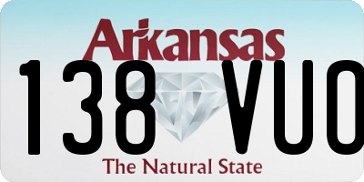 AR license plate 138VUO