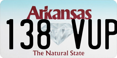 AR license plate 138VUP