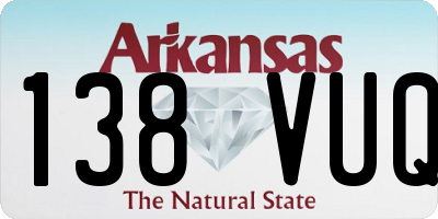AR license plate 138VUQ