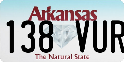 AR license plate 138VUR