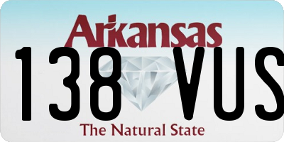 AR license plate 138VUS