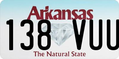 AR license plate 138VUU