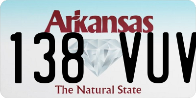 AR license plate 138VUV