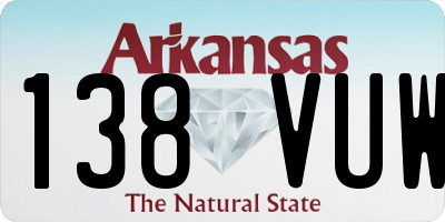 AR license plate 138VUW