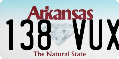 AR license plate 138VUX