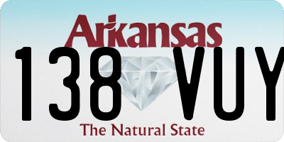 AR license plate 138VUY
