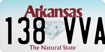 AR license plate 138VVA