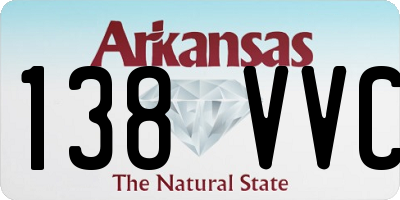 AR license plate 138VVC