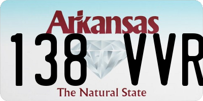 AR license plate 138VVR