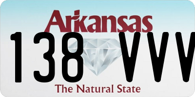 AR license plate 138VVV