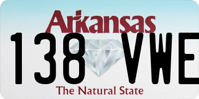 AR license plate 138VWE