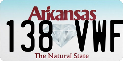 AR license plate 138VWF
