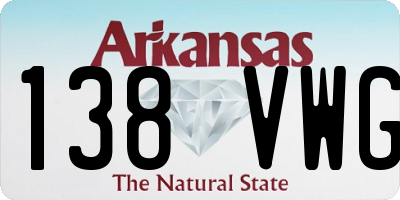 AR license plate 138VWG