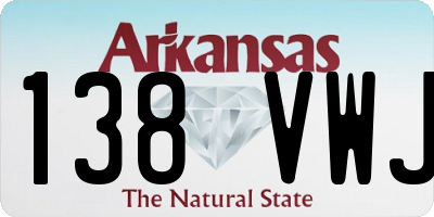 AR license plate 138VWJ
