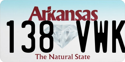 AR license plate 138VWK
