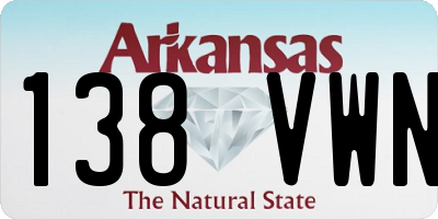AR license plate 138VWN