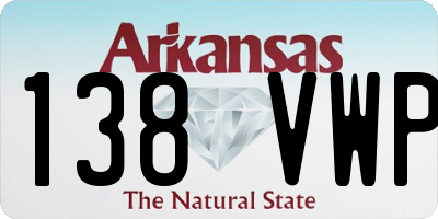 AR license plate 138VWP