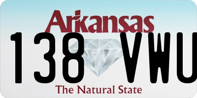 AR license plate 138VWU