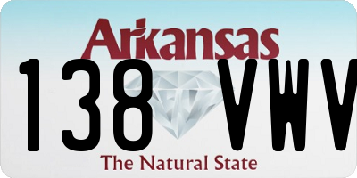 AR license plate 138VWV