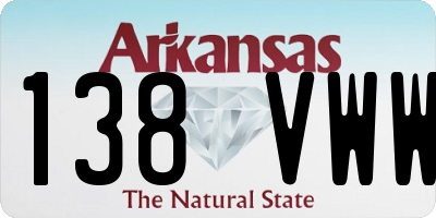 AR license plate 138VWW