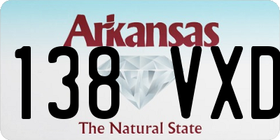 AR license plate 138VXD