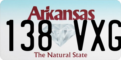 AR license plate 138VXG