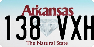 AR license plate 138VXH