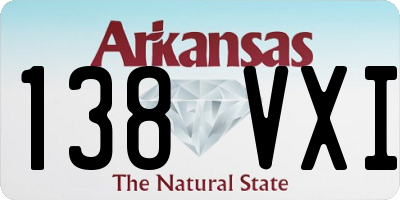 AR license plate 138VXI