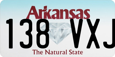 AR license plate 138VXJ