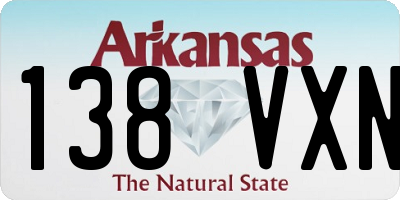 AR license plate 138VXN